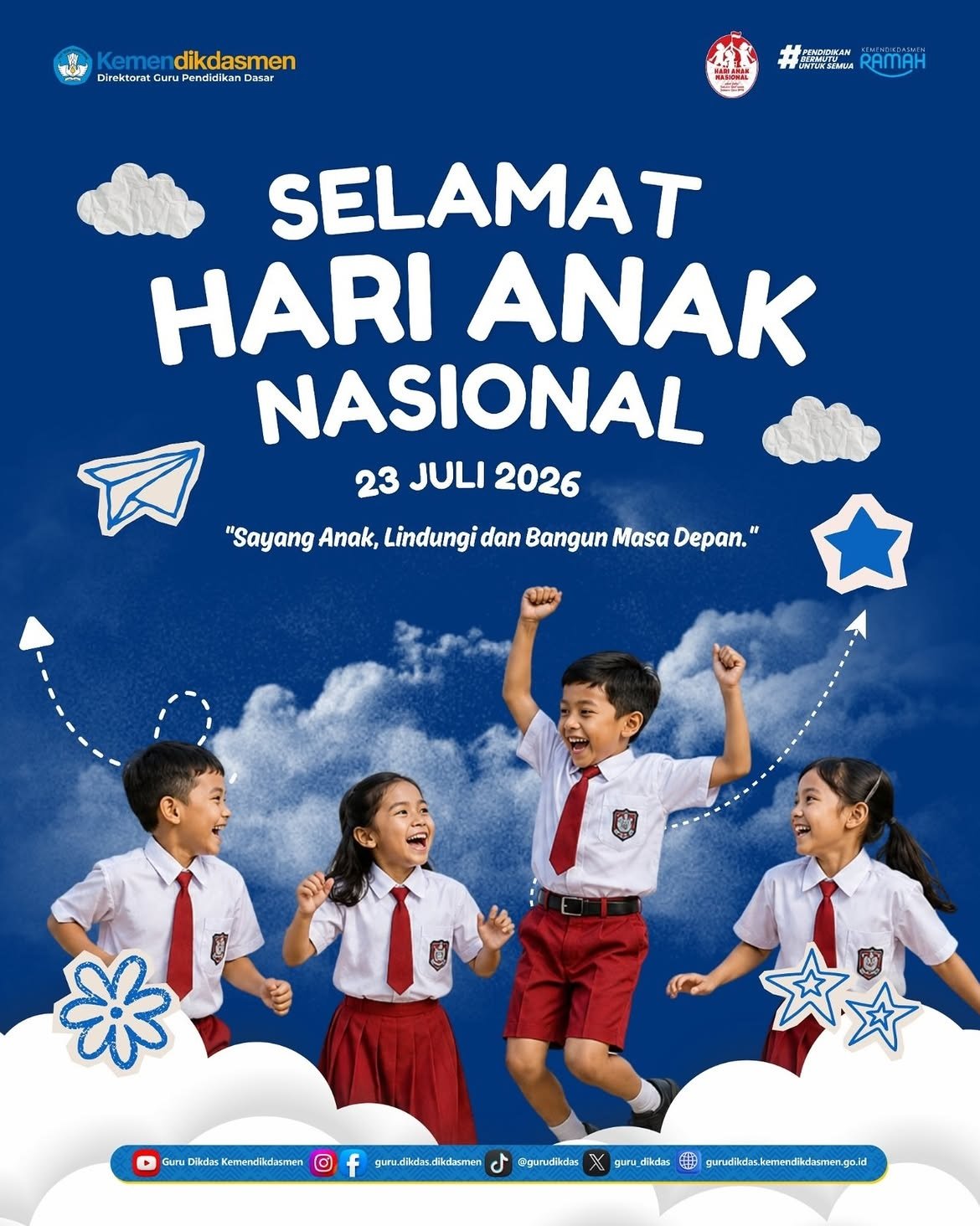 Iklan Hari Anak Nasional Dikdasmen 2026